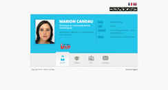 Desktop Screenshot of marioncandau.fr