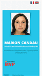 Mobile Screenshot of marioncandau.fr