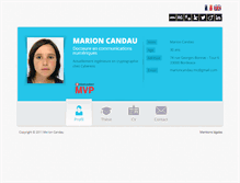 Tablet Screenshot of marioncandau.fr